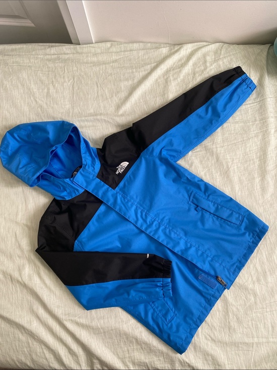 The North Face Other - (Like new) The North Face Kids Blue and Black Hooded Rain Jacket